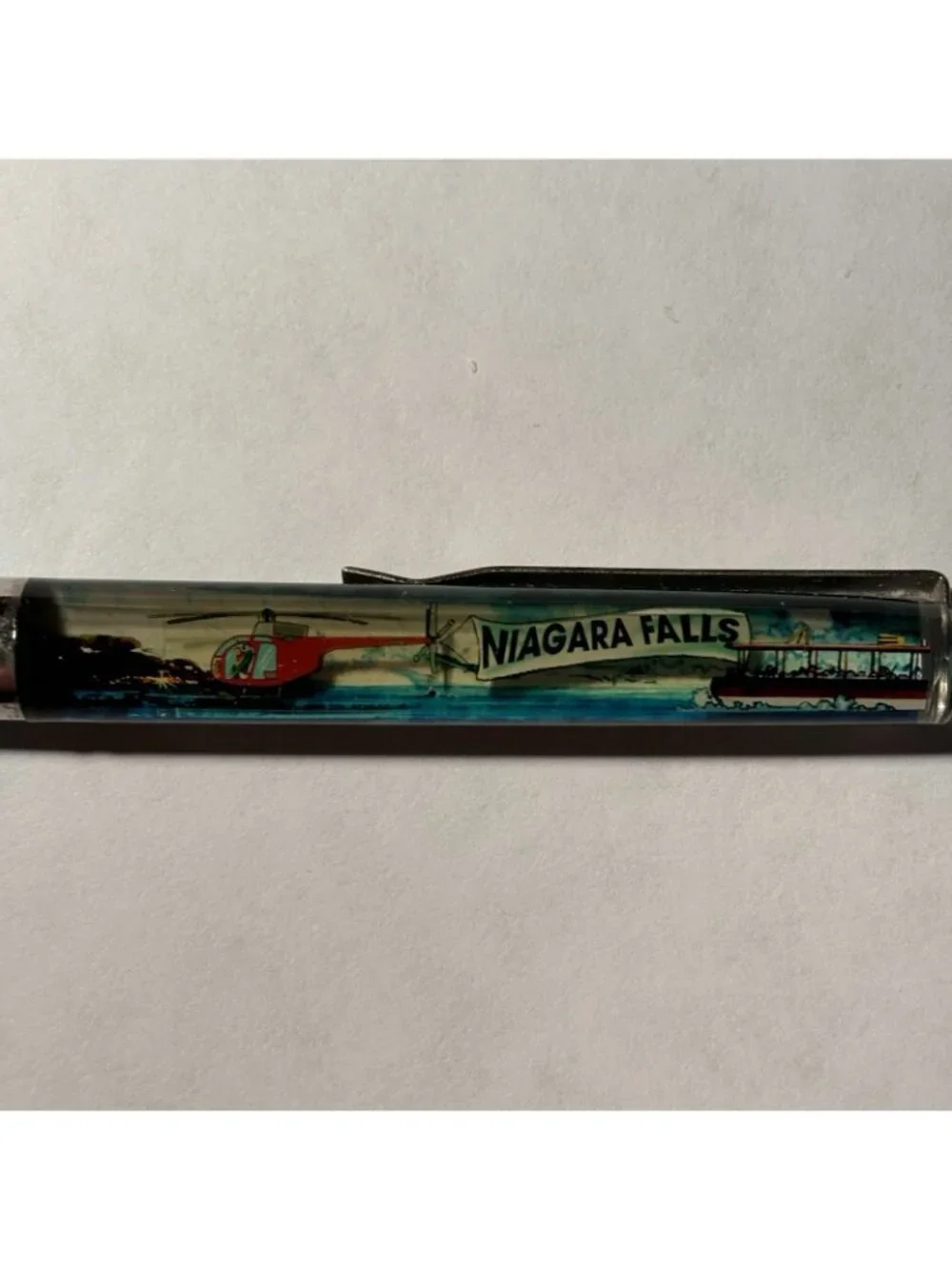 Niagara Falls New York Canada Floaty Pen Sightseeing Helicopter Moves Souvenir